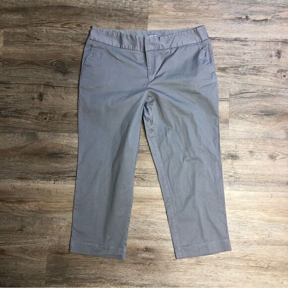 Daisy Fuentes Women’s Gray Ankle Pants size 8 - Picture 1 of 5